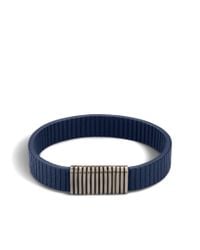 John Hardy | Metallic Bedeg Line Pattern Station Bracelet for Men | Lyst