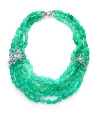 Alexis Bittar Fine | Mint Marquis Chrysophase, Blue Topaz, Quartz, Sapphire & Sterling Silver Four-Strand Necklace | Lyst