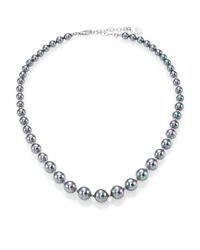 Majorica | Gray 6mm-10mm Grey Round Pearl & Sterling Silver Beaded Strand Necklace/16 | Lyst