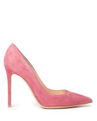 Lyst - Gianvito Rossi Classic Suede Pumps in Pink
