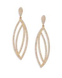 Adriana Orsini | Metallic Elevate Pave Crystal Marquis Drop Earrings | Lyst