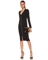 Roland Mouret | Black Aculops Crepe Dress | Lyst