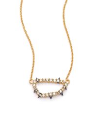 Alexis Bittar | Metallic Elements Punk Crystal Spiked Link Pendant Necklace | Lyst
