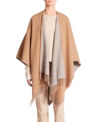 Rag & Bone | Natural Double Face Wool Poncho | Lyst