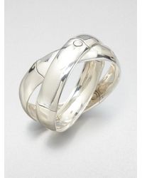 John Hardy | Metallic Sterling Silver Interlocking Bracelet | Lyst