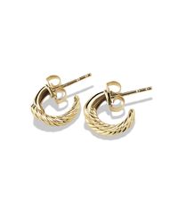 David Yurman | Metallic Labyrinth Earrings In Gold | Lyst
