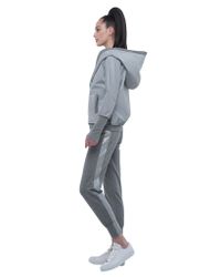 Norma Kamali | Gray Classic Side Stripe Jog Pant | Lyst