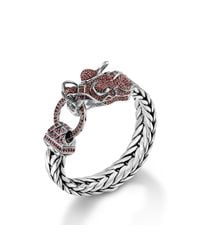 John Hardy | Red Legends Naga Dragon Head Bracelet for Men | Lyst