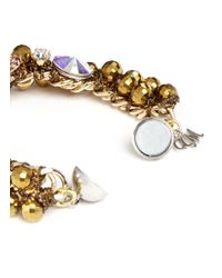Assad Mounser | Multicolor Floral Rhinestone Bracelet | Lyst