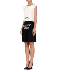 Boutique Moschino | Black Short Dress | Lyst