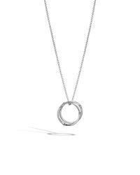 John Hardy | Metallic Bamboo Large Round Interlinking Pendant | Lyst