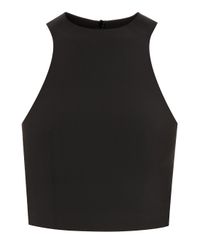 T By Alexander Wang | Black Stretch Tech Top | Lyst