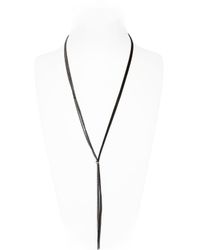 Emanuele Bicocchi | Metallic Silver Chains & Leather Necklace | Lyst