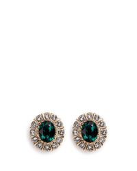 Givenchy | Metallic Swarovski Crystal Pavé Magnetic Earrings | Lyst