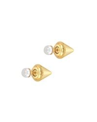 Vita Fede | Metallic Titan Stone Earrings In Yellow Gold And Pearl | Lyst