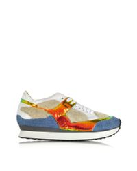 MM6 by Maison Martin Margiela - Multicolor Mixed Material Sneaker - Lyst