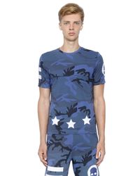 Hydrogen | Blue Hockey Cotton Jersey T-shirt W/ Patches for Men | Lyst
