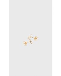 Wwake | Blue Three Step Opal Earrings | Lyst