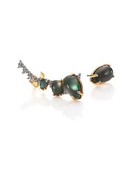 Alexis Bittar | Metallic Elements Crystal & Black Mother-of-pearl Encrusted Ear Climber | Lyst