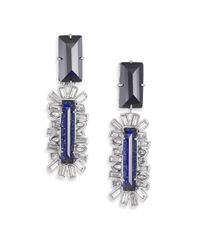 Alexis Bittar | Metallic Crystal Matrix Baguette Clip-on Earrings | Lyst
