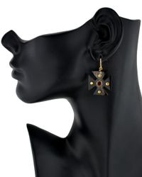 Ashley Pittman - Purple Dark Horn Araba Earrings - Lyst