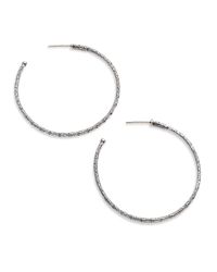Konstantino | Metallic Ss & 18k Gold Large Hoop Earrings | Lyst
