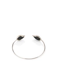 Kimberly Mcdonald | Gray One Of A Kind Light Blue Geode and Diamond Wire Cuff | Lyst