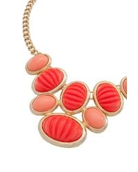 Trina Turk | Orange Cabochon Frontal Necklace | Lyst