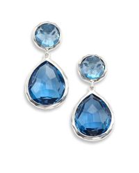 Ippolita | Rock Candy London Blue Topaz & Sterling Silver Snowman Post Earrings | Lyst