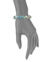 Lena Skadegard | Multicolor Turquoise, Aquamarine, Rutilated Quartz & African Opal Beaded Bracelet | Lyst
