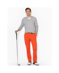 Ralph Lauren | Gray Merino Wool V-neck Sweater for Men | Lyst