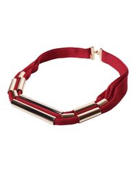 Marion Vidal | Pink Silk Cord And Rose Gold Necklace | Lyst
