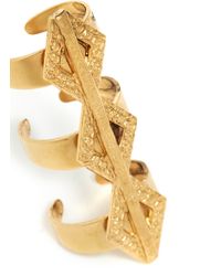 Ela Stone | Metallic Paloma Geometric Triple Banded Ring | Lyst