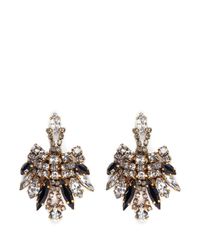 Aerin | Metallic X Erickson Beamon Crystal Drop Earrings | Lyst