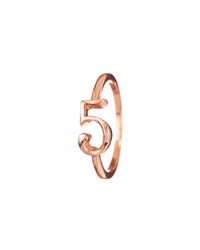 Lulu Frost - Pink Code Number 14Kt Rose Gold #5 Ring - Lyst