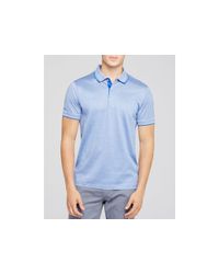 BOSS | Blue Janis Fine Stripe Regular Fit Polo for Men | Lyst