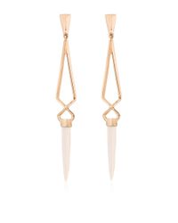 Monique Péan | Metallic Fossilized Walrus Crossover Earrings | Lyst