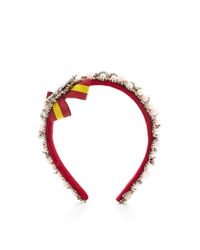 Masterpeace | White Red Badge Of Honor Headpiece | Lyst