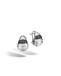 John Hardy | Black Classic Chain Buddha Belly Earrings | Lyst