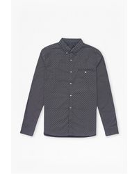 French Connection | Blue Prodigy Dot Connery Shirt for Men | Lyst
