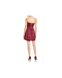 Aqua | Purple Strapless Bandage Dress | Lyst