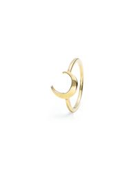 Lulu Frost - Metallic Code 14kt Moon Ring - Lyst