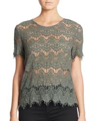 Generation Love | Green Maria Lace Top | Lyst