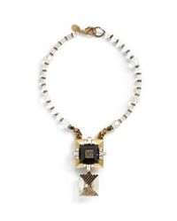 Erickson Beamon | Metallic Velocity Gold-tone Plated Pendant Necklace | Lyst