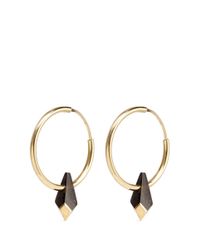 Isabel Marant | Black Buffalo Horn Teardrop Hoop Earrings | Lyst