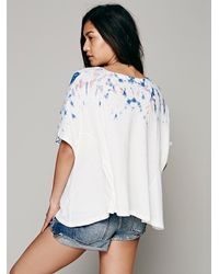 Free People | Blue Bumpy Coasting Teeocean | Lyst