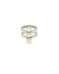 Rebecca Taylor | Metallic Krystle Knight Double Ring | Lyst