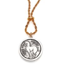 Giles & Brother | Metallic Long Horse Coin Necklace | Lyst