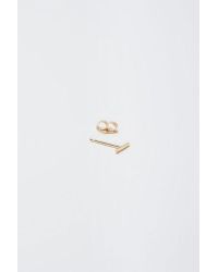 Kathleen Whitaker | Metallic Staple Stud | Lyst