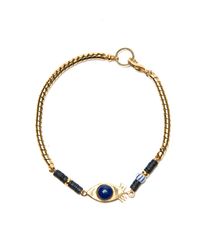 Lizzie Fortunato | Metallic Evil Eye Bracelet | Lyst